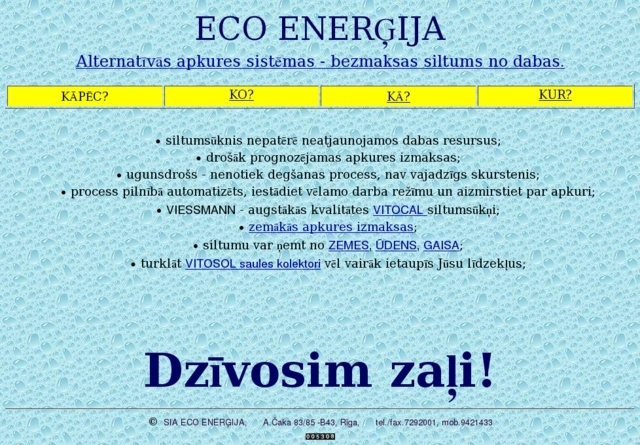 Eco Enerģija, SIA